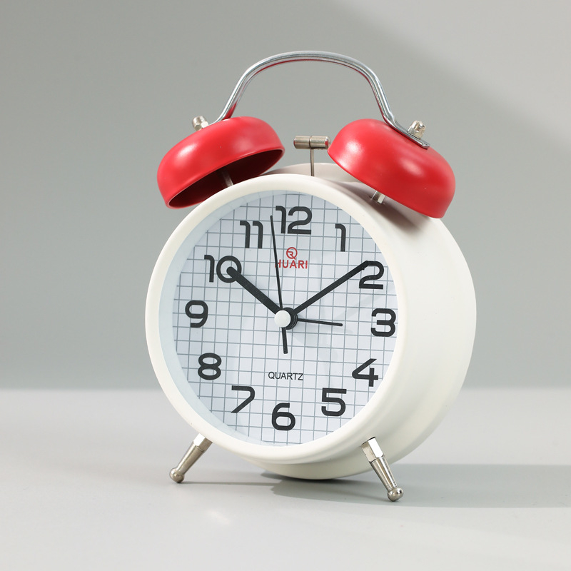 Mehaaniline laua äratuskell õpilastele – tugev alarm, analoogne ekraan (käed ja numbrid), patareiga toidetav, metallkorpus