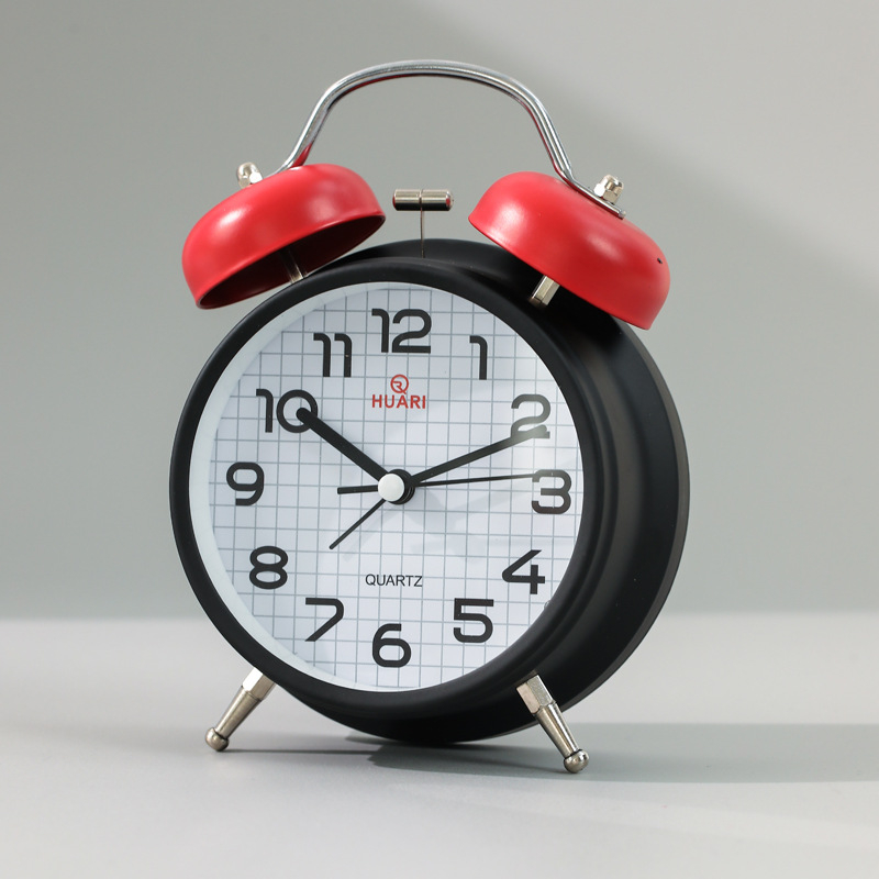 Mehaaniline laua äratuskell õpilastele – tugev alarm, analoogne ekraan (käed ja numbrid), patareiga toidetav, metallkorpus