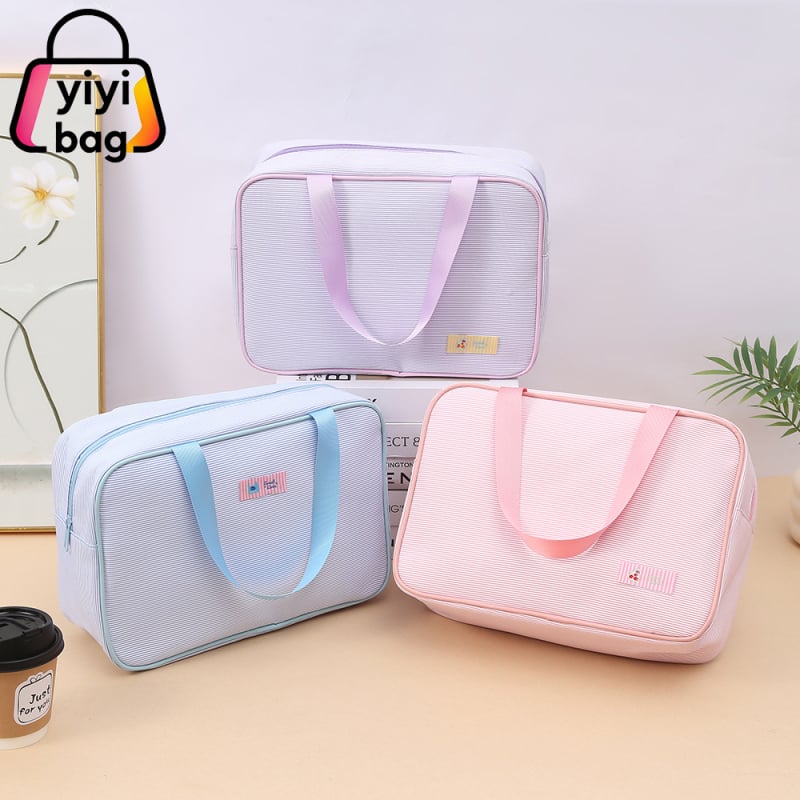 Τσαντάκι καλλυντικών (πολυεστέρας; κλείσιμο με φερμουάρ; αδιάβροχο; διαχωρισμός στεγνώματος-υγρού; επένδυση PU)