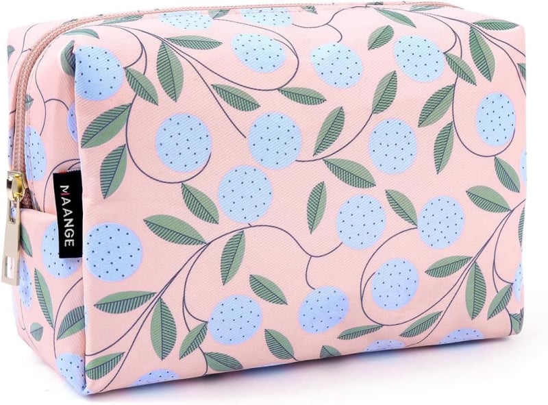 Yibao PU Δερμάτινη Καλλυντική Τσάντα Μεγάλης Χωρητικότητας – Φορητός Ταξιδιωτικός Οργανωτής, Αδιάβροχο Με Φερμουάρ