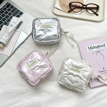 Sanitāro higiēnas spilventiņu uzglabāšanas soma – PU āda, ceļojumam draudzīga, moderns vienkāršs stils (Zīmols: Bu yi; Materiāls: PU; Funkcija: Uzglabāšana; Pieteikums: Sanitārie spilventiņi; Stils: Modernā vienkāršība)