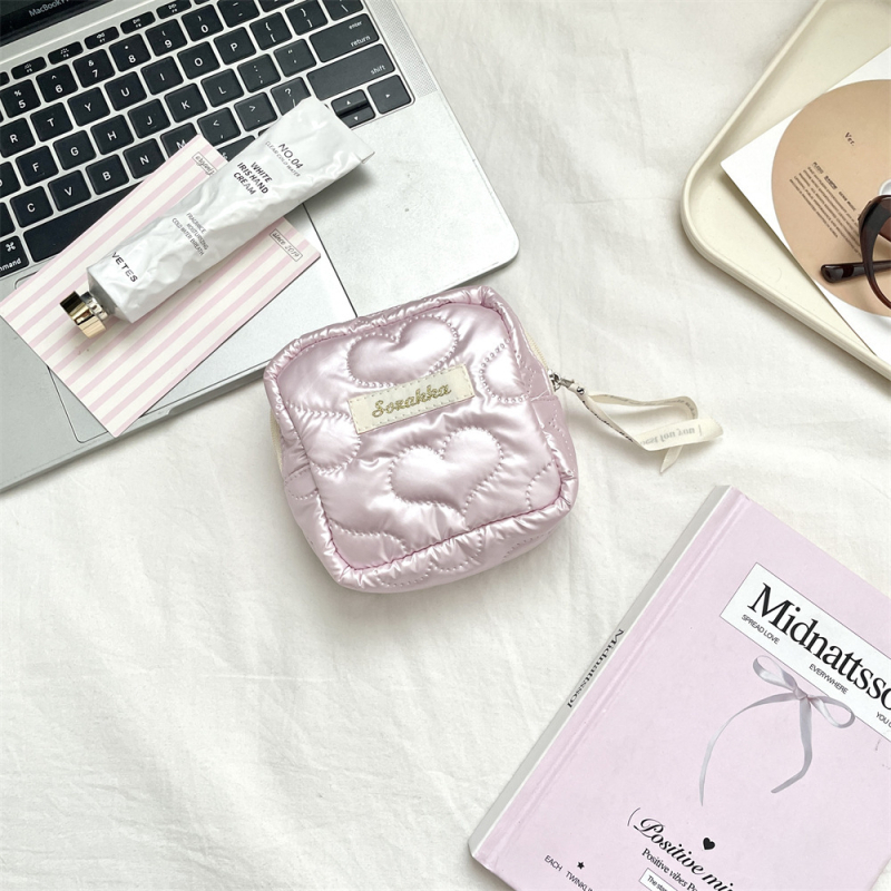 Sanitāro higiēnas spilventiņu uzglabāšanas soma – PU āda, ceļojumam draudzīga, moderns vienkāršs stils (Zīmols: Bu yi; Materiāls: PU; Funkcija: Uzglabāšana; Pieteikums: Sanitārie spilventiņi; Stils: Modernā vienkāršība)