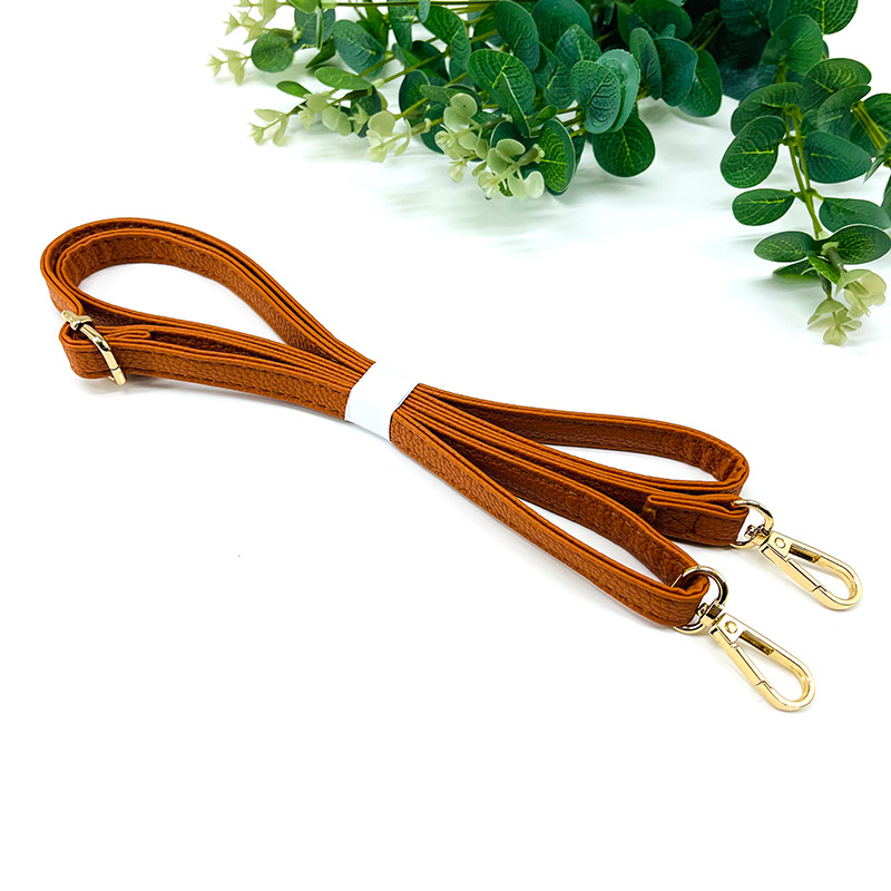 PU kožni ramenski kaiš s Lychee uzorkom, ručna izrada, podesiv, ultralagani