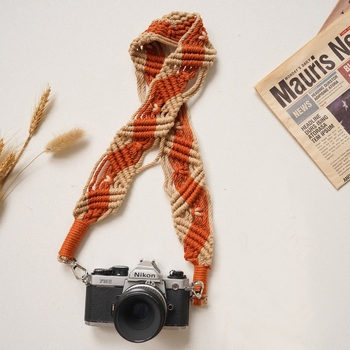 Ručni tkan crossbody remen za torbu – boemski stil (pamukovo uže; prozračna, izuzetno lagana, otporna na habanje; jednobojni uzorak)