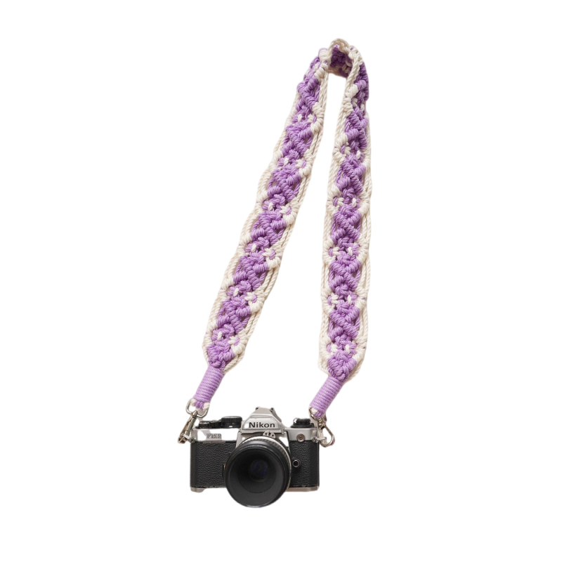 Ručni tkan crossbody remen za torbu – boemski stil (pamukovo uže; prozračna, izuzetno lagana, otporna na habanje; jednobojni uzorak)