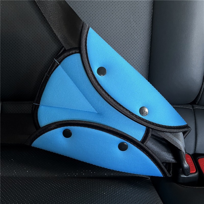 Laste auto turvavöö õla padja – reguleeritav kinnitus, vöö laiendus ja kaitseplaat, materjal jääsatiin