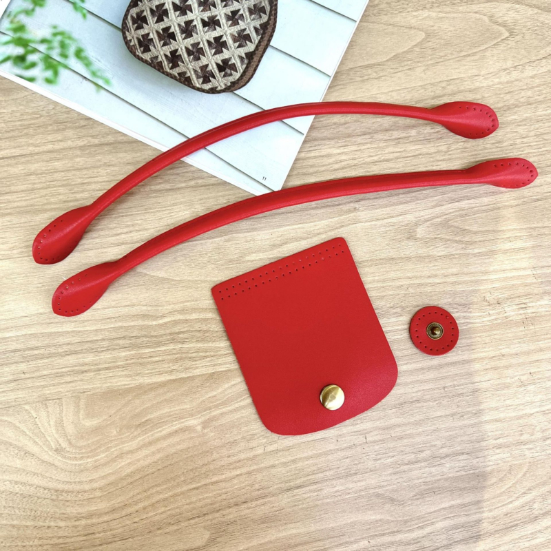 Set kaiša i kućišta torbe za DIY torbe | Jednobojni uzorak, svježi i sladak stil | Proljeće 2025