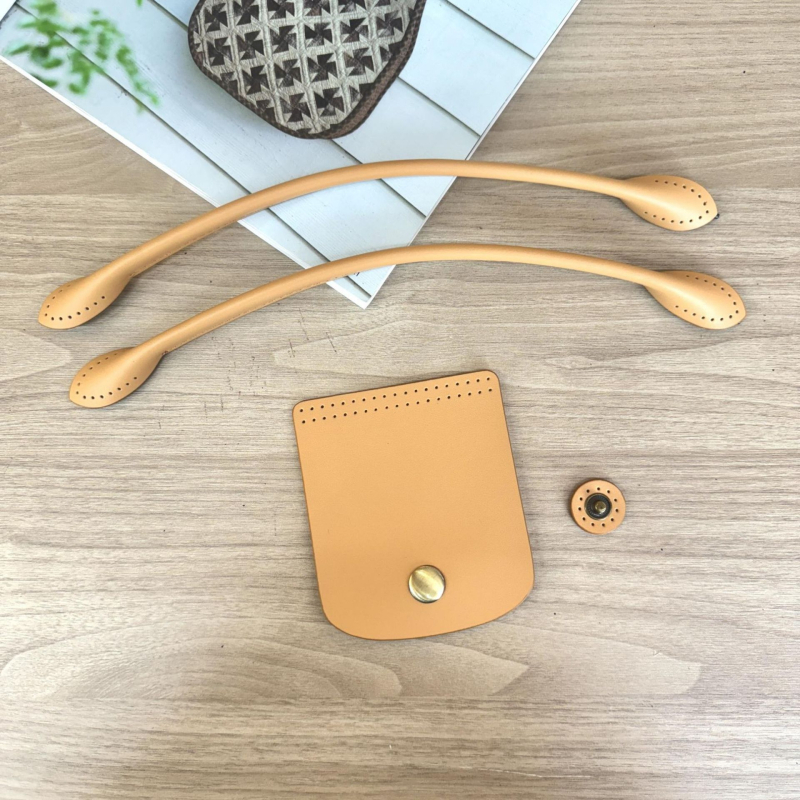 Set kaiša i kućišta torbe za DIY torbe | Jednobojni uzorak, svježi i sladak stil | Proljeće 2025