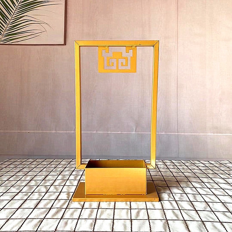 Željezna saksija za cvijeće, ručno izrađena, zavarena, kineskog stila