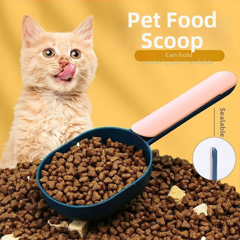 Κουτάλι γάτας φαγητού με κλιπ σφράγισης, μετρητικό, από PP πλαστικό, μάρκα Friendly