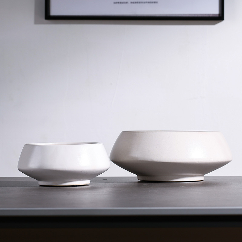 Keramička posuda za cvijeće, ručno izrađena, glazirana, za stolnu upotrebu, moderni minimalistički stil