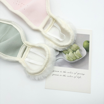 Παιδική μάσκα με αγκράφα για το αυτί τον χειμώνα – προστασία από σκόνη, νάιλον, ραφή, μονοχρωματικό σχέδιο, πλένεται, για παιδιά 3–12 ετών, φθινοπωρινός/χειμερινός