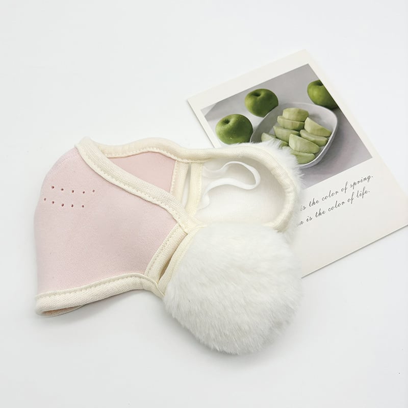 Παιδική μάσκα με αγκράφα για το αυτί τον χειμώνα – προστασία από σκόνη, νάιλον, ραφή, μονοχρωματικό σχέδιο, πλένεται, για παιδιά 3–12 ετών, φθινοπωρινός/χειμερινός