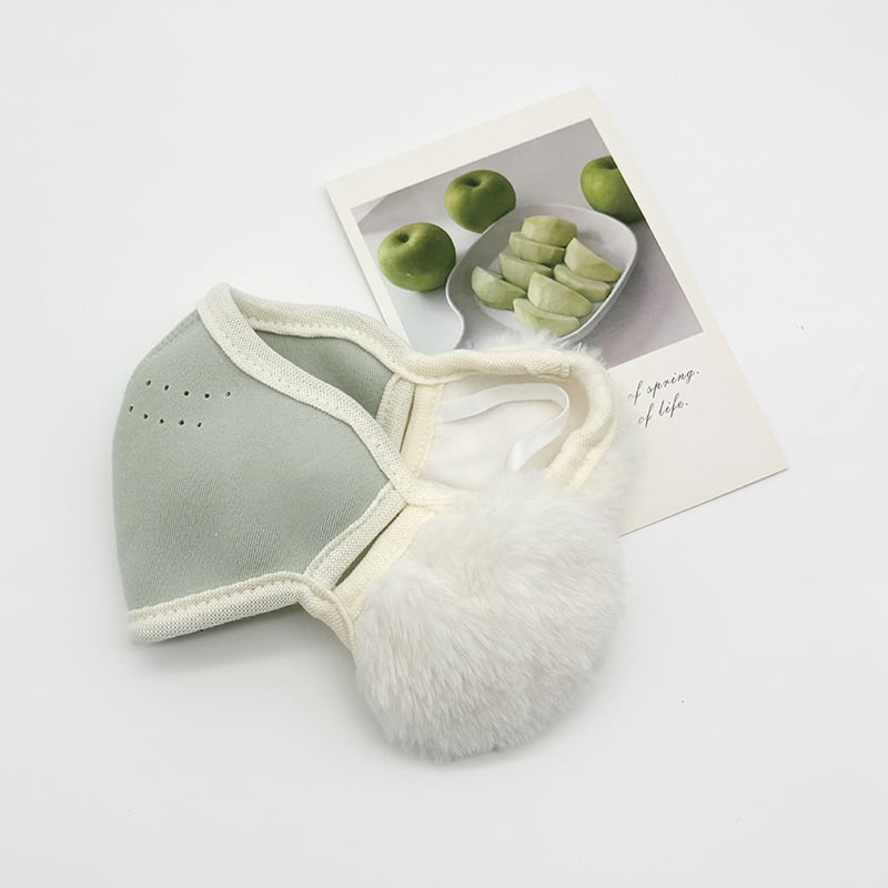 Παιδική μάσκα με αγκράφα για το αυτί τον χειμώνα – προστασία από σκόνη, νάιλον, ραφή, μονοχρωματικό σχέδιο, πλένεται, για παιδιά 3–12 ετών, φθινοπωρινός/χειμερινός