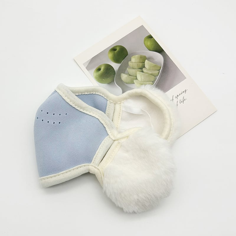 Παιδική μάσκα με αγκράφα για το αυτί τον χειμώνα – προστασία από σκόνη, νάιλον, ραφή, μονοχρωματικό σχέδιο, πλένεται, για παιδιά 3–12 ετών, φθινοπωρινός/χειμερινός