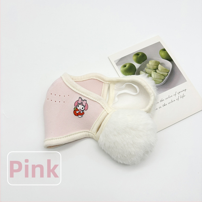 Παιδική μάσκα με αγκράφα για το αυτί τον χειμώνα – προστασία από σκόνη, νάιλον, ραφή, μονοχρωματικό σχέδιο, πλένεται, για παιδιά 3–12 ετών, φθινοπωρινός/χειμερινός