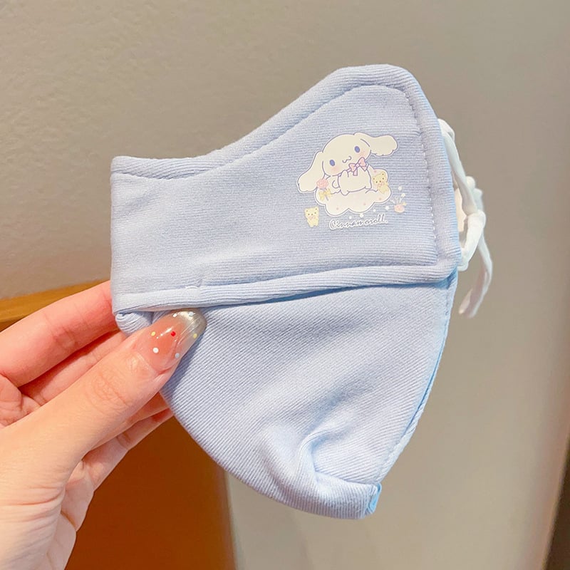 Παιδική χειμωνιάτικη μάσκα προσώπου με ζεστό παχύ μη υφαντό ύφασμα, γεωμετρικό σχέδιο, αναπνέουσα, διακοσμητική