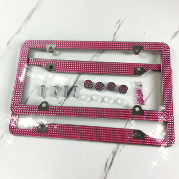 Roostevabast terasest registreerimisnumbriraam, üldine tüüp, koos kruvidega, kohandatav töötlemine