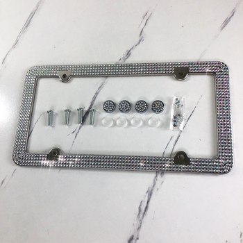 Roostevabast terasest registreerimisnumbriraam, üldine tüüp, koos kruvidega, kohandatav töötlemine