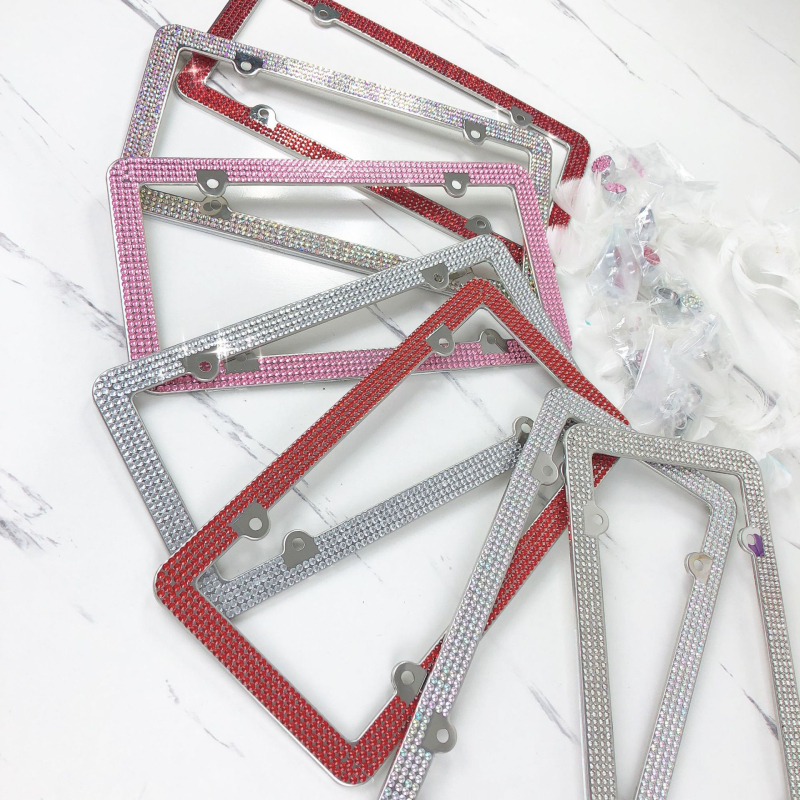 Roostevabast terasest registreerimisnumbriraam, üldine tüüp, koos kruvidega, kohandatav töötlemine