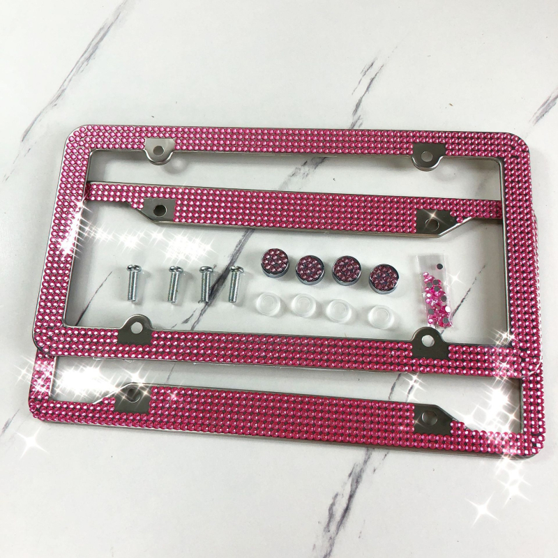 Roostevabast terasest registreerimisnumbriraam, üldine tüüp, koos kruvidega, kohandatav töötlemine