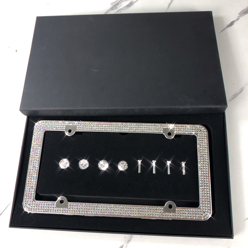 Roostevabast terasest registreerimisnumbriraam, üldine tüüp, koos kruvidega, kohandatav töötlemine