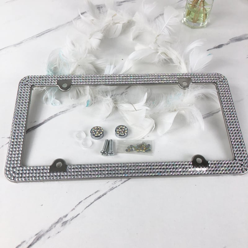 Roostevabast terasest registreerimisnumbriraam, üldine tüüp, koos kruvidega, kohandatav töötlemine