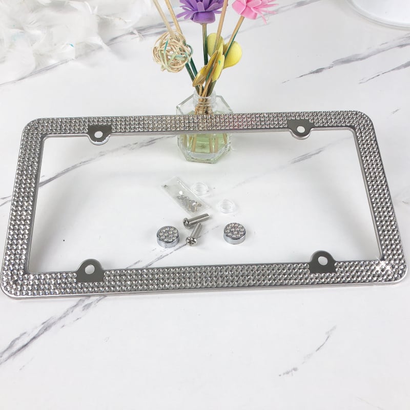 Roostevabast terasest registreerimisnumbriraam, üldine tüüp, koos kruvidega, kohandatav töötlemine