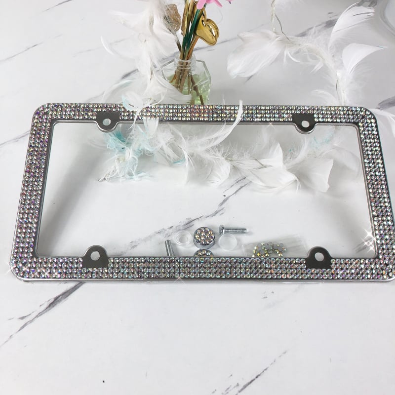 Roostevabast terasest registreerimisnumbriraam, üldine tüüp, koos kruvidega, kohandatav töötlemine