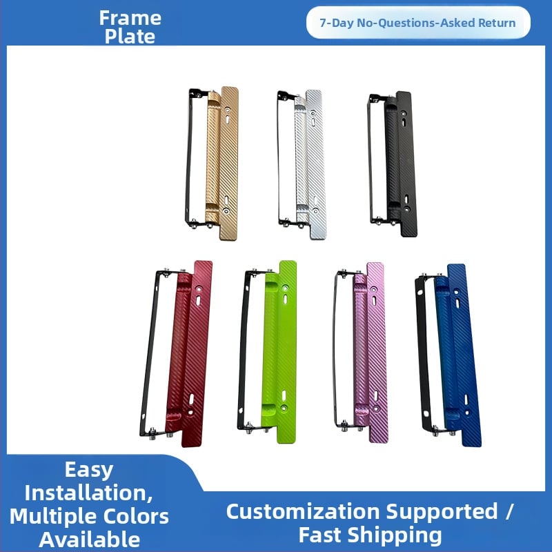 Universaalne numbrimärgi raam, pööratava nurgaaga, ABS-kõva plastik + raudne raam