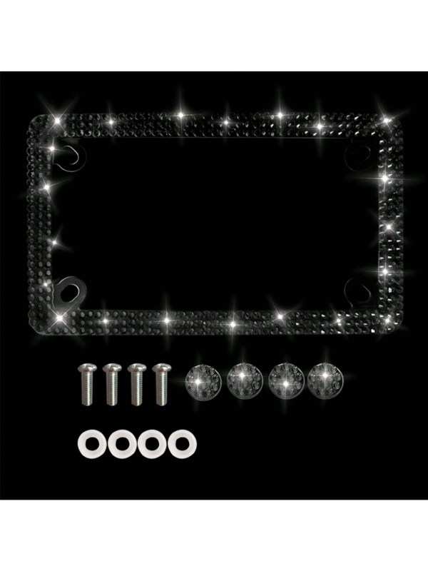 Mootorratta registrinumbri raam, roostevabast terasest, ristkülikukujuline, mudel 020, universaalne, tootenumber yy77