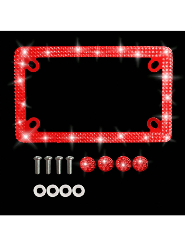 Mootorratta registrinumbri raam, roostevabast terasest, ristkülikukujuline, mudel 020, universaalne, tootenumber yy77