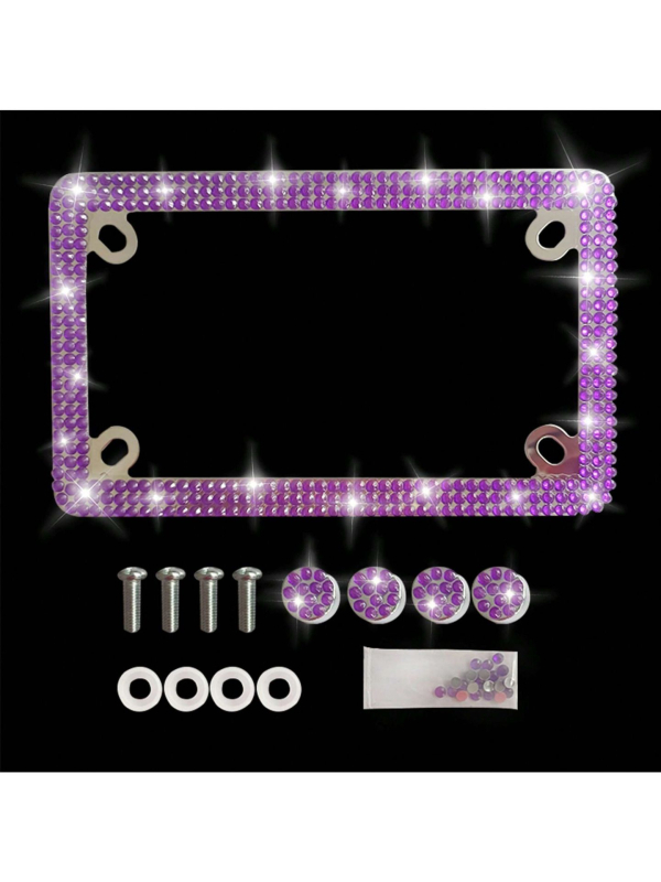 Mootorratta registrinumbri raam, roostevabast terasest, ristkülikukujuline, mudel 020, universaalne, tootenumber yy77