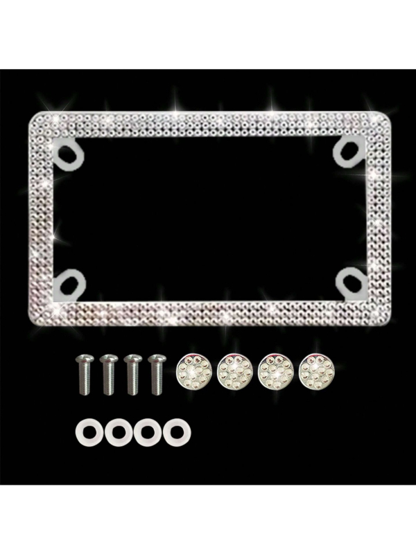 Mootorratta registrinumbri raam, roostevabast terasest, ristkülikukujuline, mudel 020, universaalne, tootenumber yy77