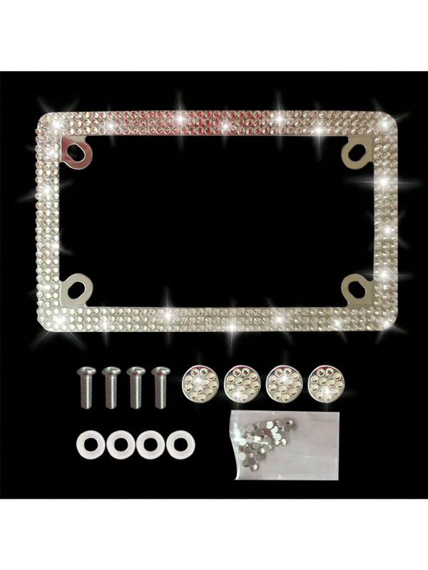 Mootorratta registrinumbri raam, roostevabast terasest, ristkülikukujuline, mudel 020, universaalne, tootenumber yy77