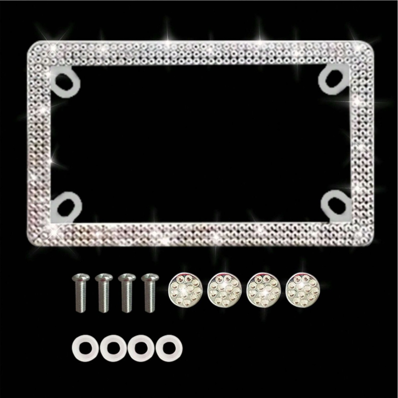 Mootorratta registrinumbri raam, roostevabast terasest, ristkülikukujuline, mudel 020, universaalne, tootenumber yy77