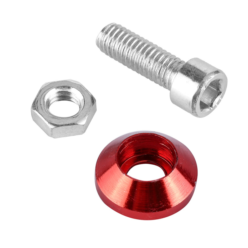 Alumīnija sakausējums, universāla automašīnas skrūvju pamatne ar M6 uzmavu un numura rāmim, dekoratīvi komponenti