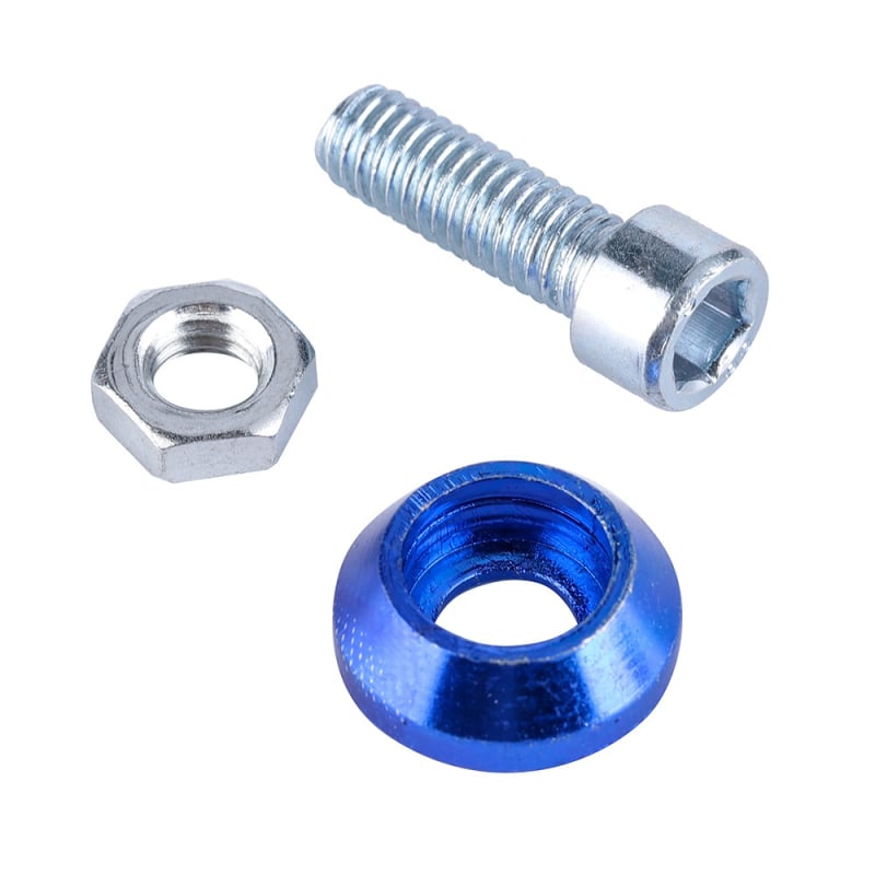 Alumīnija sakausējums, universāla automašīnas skrūvju pamatne ar M6 uzmavu un numura rāmim, dekoratīvi komponenti