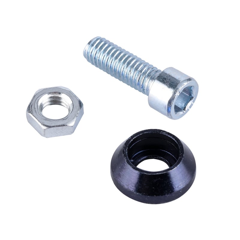 Alumīnija sakausējums, universāla automašīnas skrūvju pamatne ar M6 uzmavu un numura rāmim, dekoratīvi komponenti