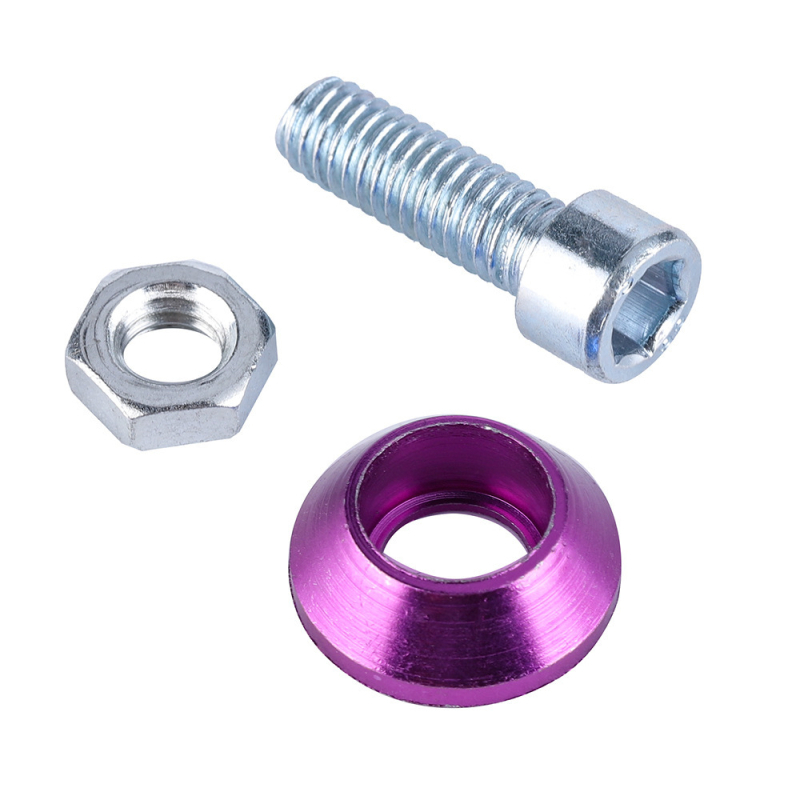 Alumīnija sakausējums, universāla automašīnas skrūvju pamatne ar M6 uzmavu un numura rāmim, dekoratīvi komponenti