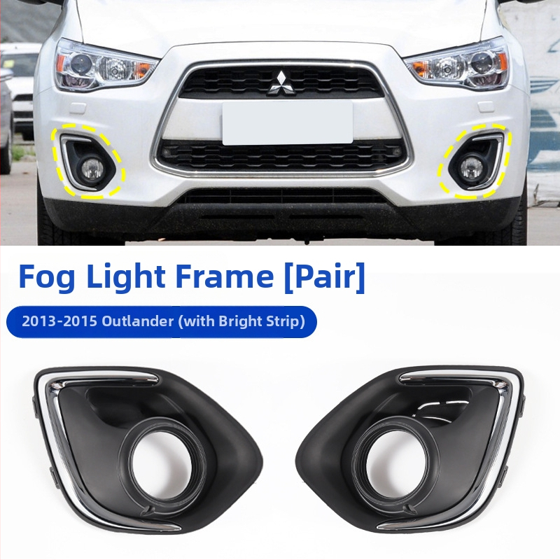 Plastmasas miglas luktas rāmis priekšējā bufera režģa dekoratīvais rāmis Mitsubishi ASX 2013–2015