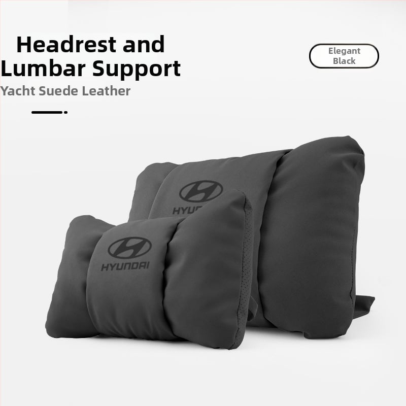 Autopea ja alaselja padja komplekt – universaalne sobivus, kõikide aastaaegade jaoks, välisk materia jaht veluur, täidis pilve puuvill, margi logo muster