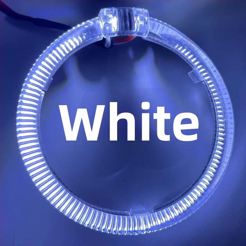 LED фарове с ангелски очи, 2 реда външно задвижване, 12V, 35W, 3000 lm, 30000 h