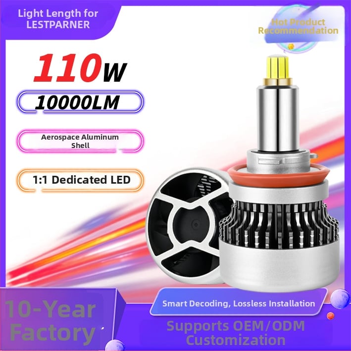 Автомобилен LED фар, 360° осемъгълен дизайн, 55W, 12V, 10000 lm, IP68, 50000 ч