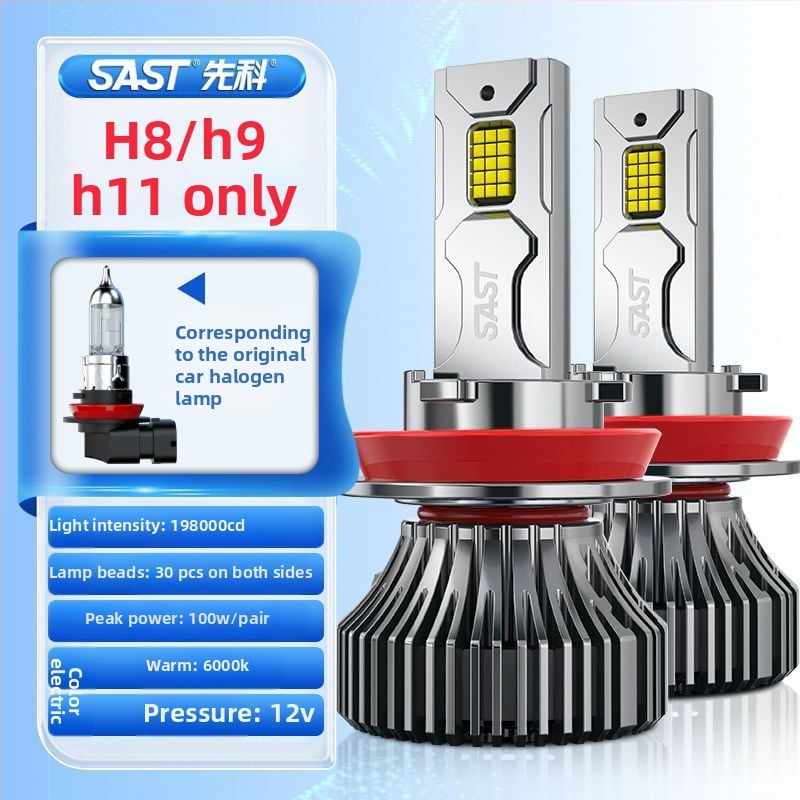 LED фар за автомобил с леща H471, предни къси и дълги светлини, интегриран модул, 90–100W, 12V