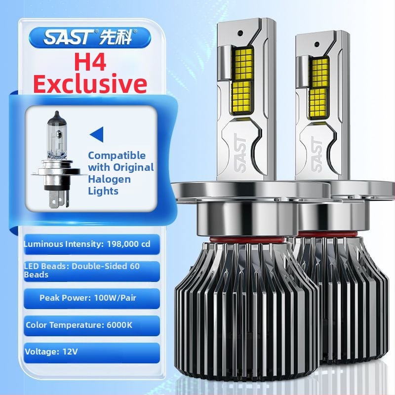 LED фар за автомобил с леща H471, предни къси и дълги светлини, интегриран модул, 90–100W, 12V