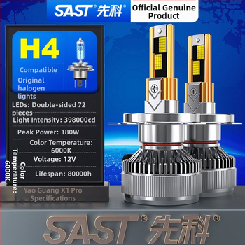 Комплект автомобилни LED фарове, 90–100W, 12V, LED за близък и далечен светлинен лъч, съвместим с H7/H1/H4/H11/9012