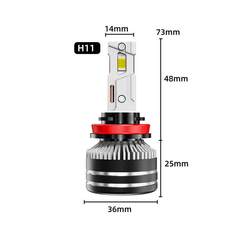 LED фарове за автомобил и фар за мъгла, X20 двойна медна тръба, 65W, 12V, 6000LM, IP68