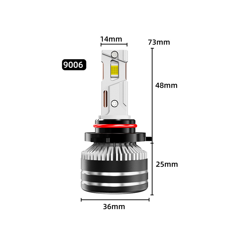 LED фарове за автомобил и фар за мъгла, X20 двойна медна тръба, 65W, 12V, 6000LM, IP68