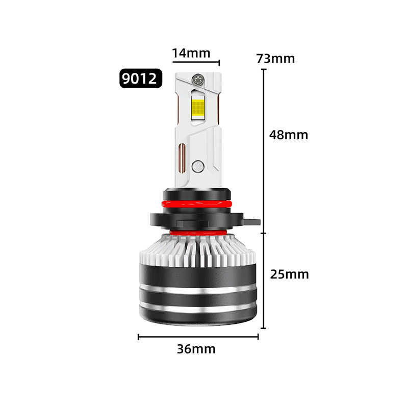 LED фарове за автомобил и фар за мъгла, X20 двойна медна тръба, 65W, 12V, 6000LM, IP68